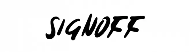 Signoff  baixar fontes gratis