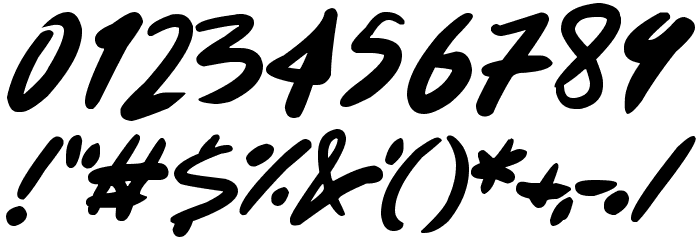 Signoff Font OTHER CHARS
