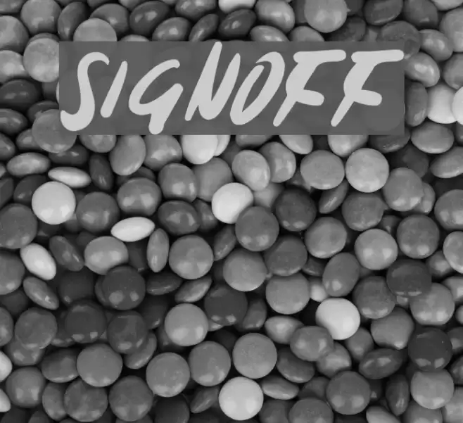Signoff خط examples