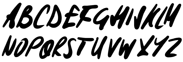 Signoff Font LOWERCASE