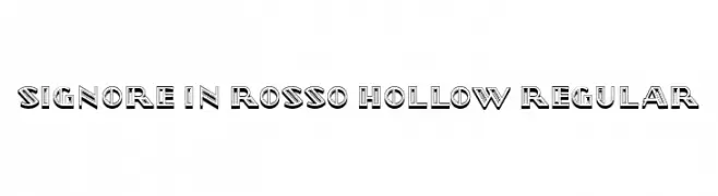 Signore in Rosso Hollow Regular  Frei Schriftart Herunterladen