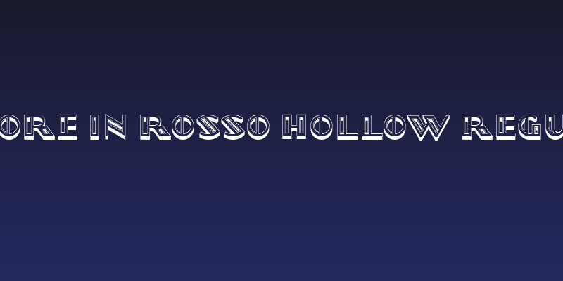 Signore in Rosso Hollow Regular Social Header
