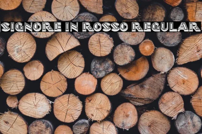 Signore in Rosso Regular Example 3