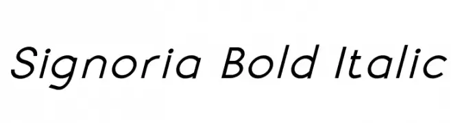 Signoria Bold Italic  Fuentes Gratis Descargar