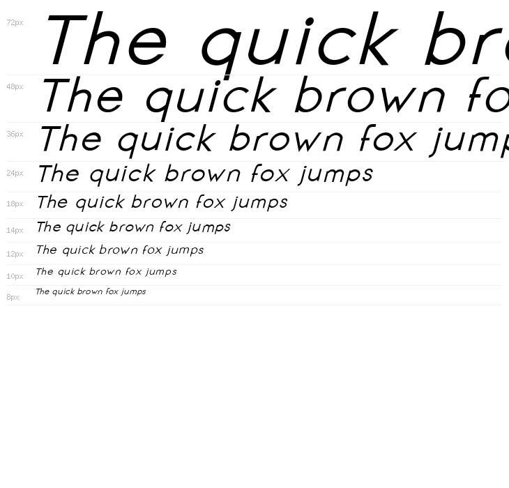 Signoria Bold Italic Waterfall