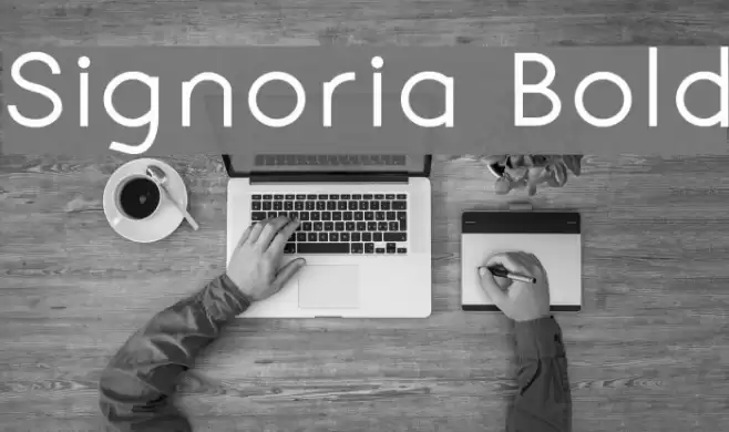 Signoria Bold Font examples