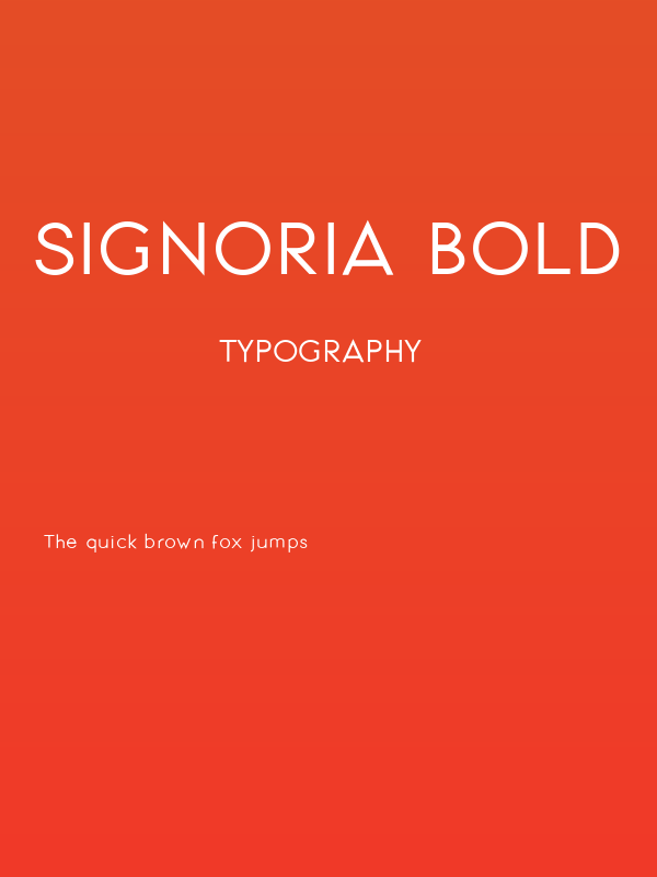 Signoria Bold Poster