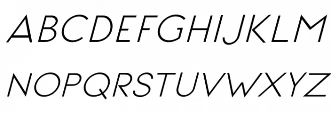 Signoria Italic Schriftart Groß