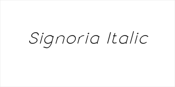 Signoria Italic Logo