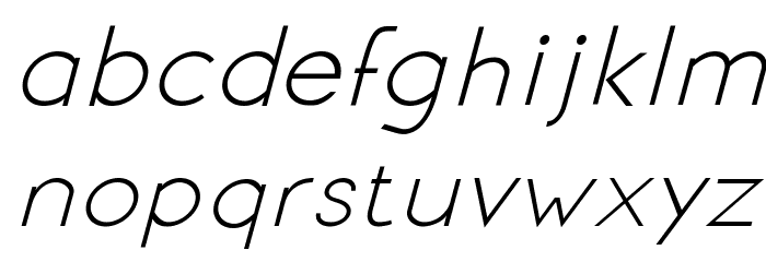 Signoria Italic Font LOWERCASE