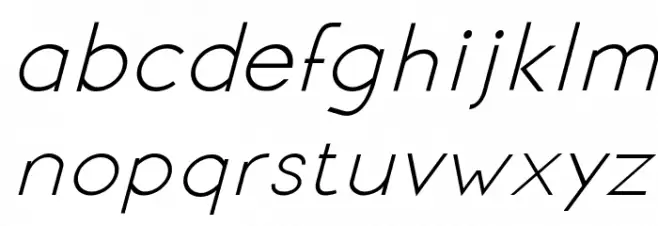 Signoria Italic Font LOWERCASE
