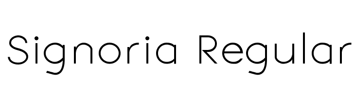 Signoria Regular Font
