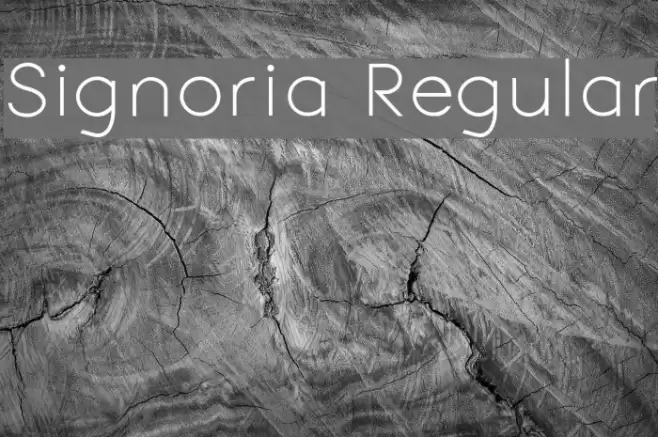 Signoria Regular Font examples