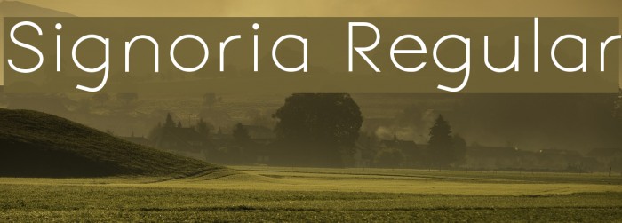 Signoria Regular Font examples