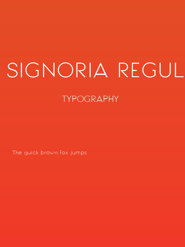 Signoria Regular Poster