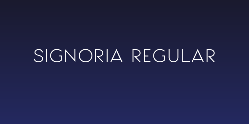 Signoria Regular Social Header