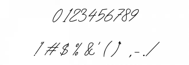 Signorth Font OTHER CHARS