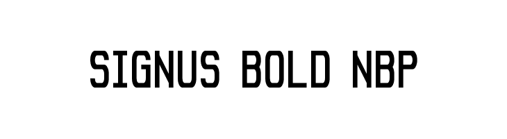 Signus Bold NBP Font