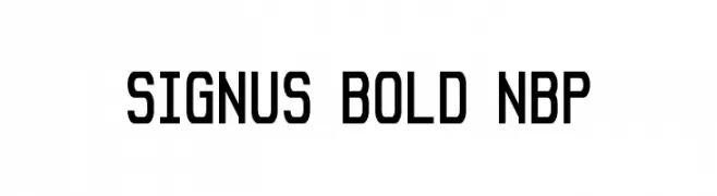 Signus Bold NBP  les polices de caractères gratuit tlcharger