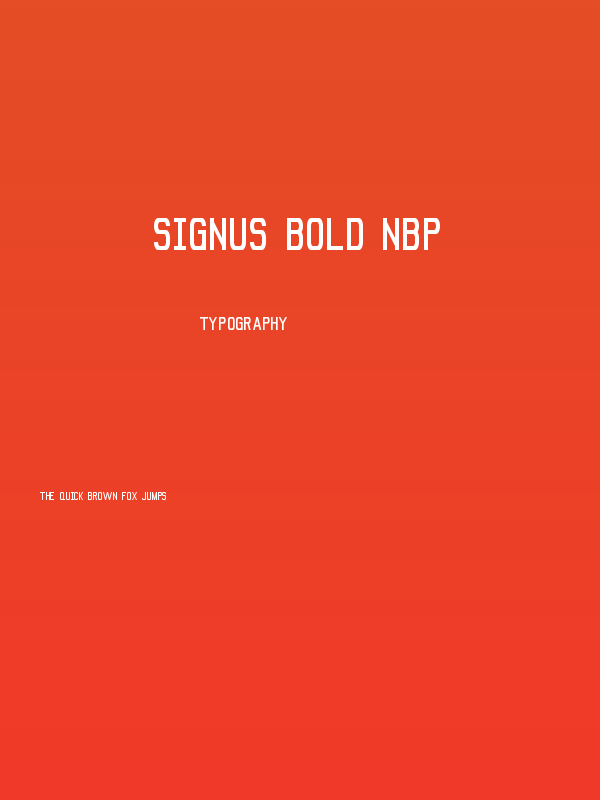 Signus Bold NBP Poster