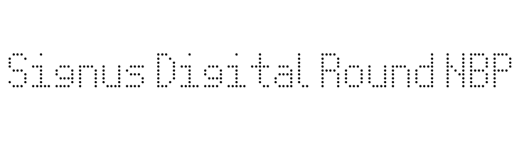 Signus Digital Round NBP Font