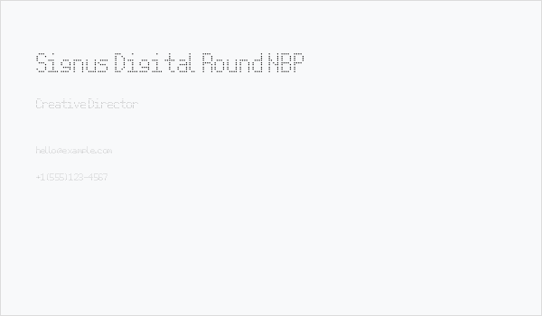 Signus Digital Round NBP Business Card