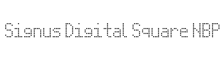 Signus Digital Square NBP Font