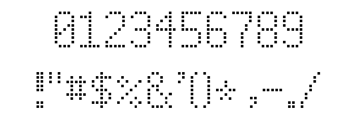 Signus Digital Square NBP Font OTHER CHARS