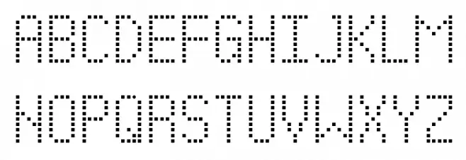 Signus Digital Square NBP Шрифта ВЕРХНИЙ