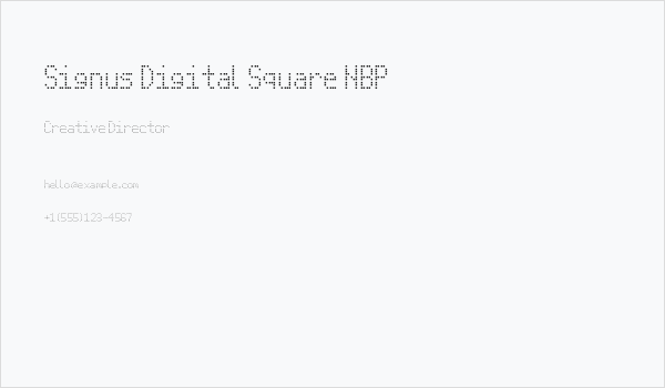 Signus Digital Square NBP Business Card