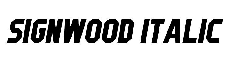 Signwood Italic  フリーフォントのダウンロード