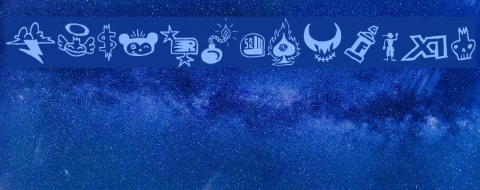 Signz Font examples