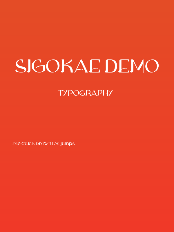 Sigokae Demo Poster