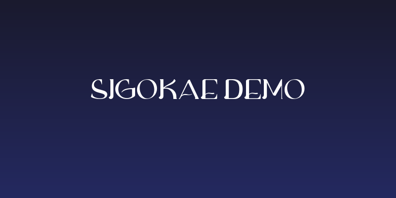 Sigokae Demo Social Header