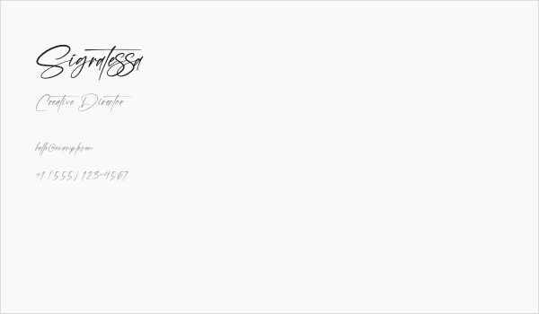 Sigratessa Business Card