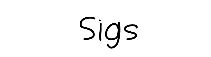 Sigs Font