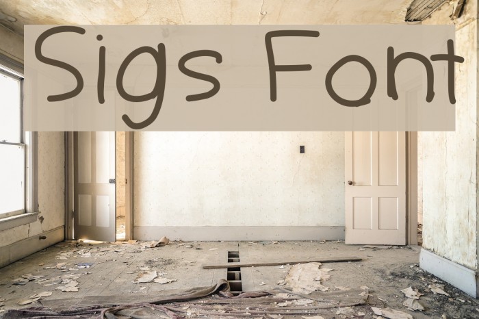 Sigs Font examples