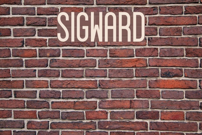 Sigward फ़ॉन्ट examples