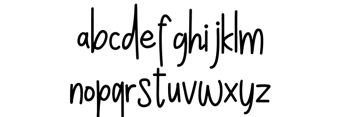 Sihaby Font LOWERCASE