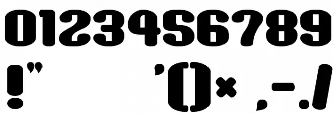 Sikakusimen__G Font OTHER CHARS