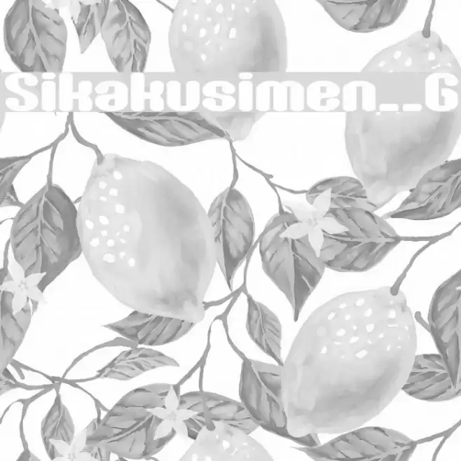 Sikakusimen__G Font examples