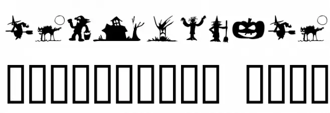 SilBooettes Tryout Font OTHER CHARS