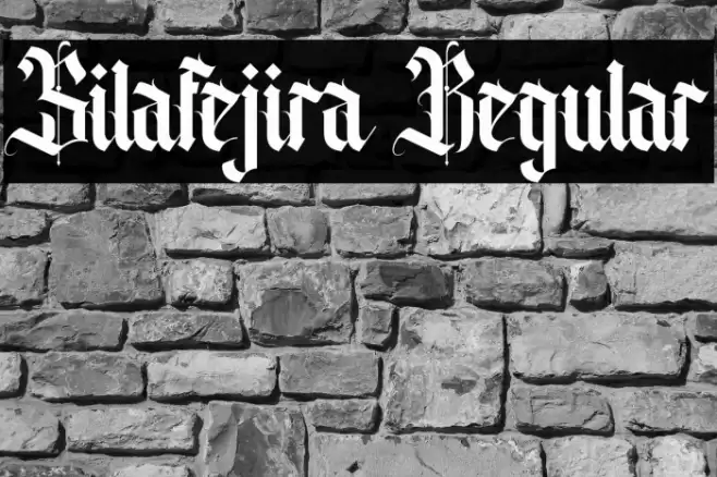 Silafejira Regular Font examples