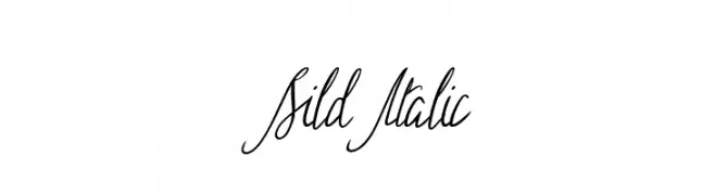 Sild Italic  baixar fontes gratis