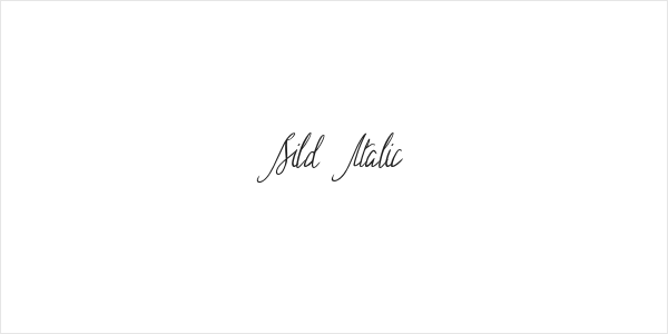 Sild Italic Logo