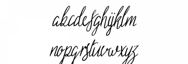 Sild Italic Schriftart Kleinbuchstaben