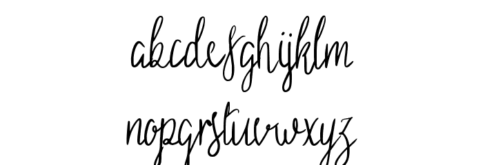 Sild regular Font LOWERCASE