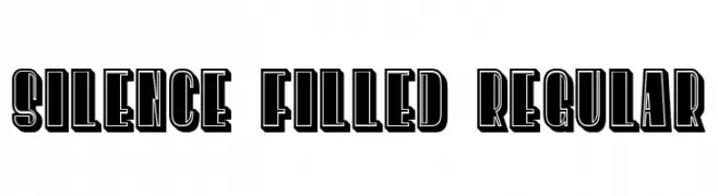 Silence Filled Regular  フリーフォントのダウンロード
