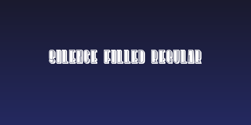 Silence Filled Regular Social Header