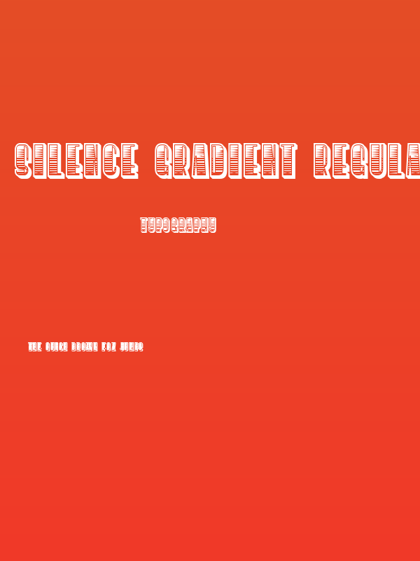 Silence Gradient Regular Poster